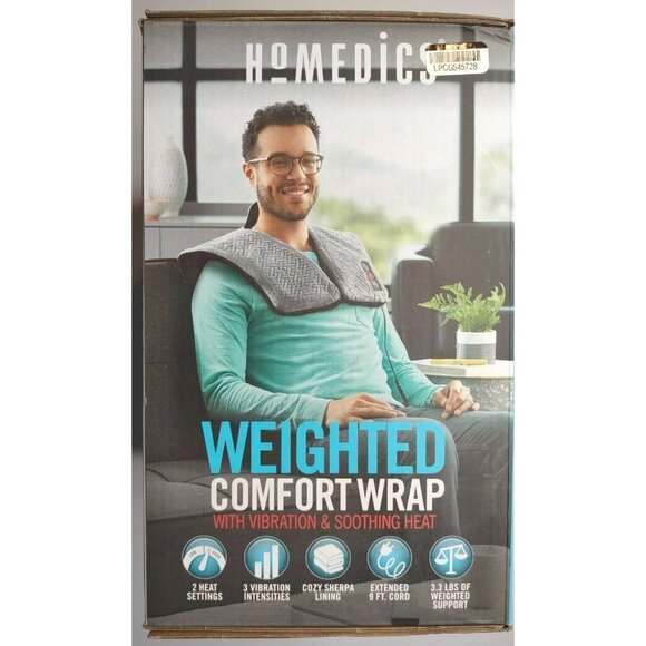 Homedics Weighted Comfort Wrap - Gray - Picture 5 of 9